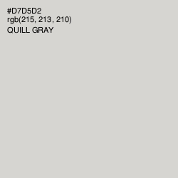 #D7D5D2 - Quill Gray Color Image